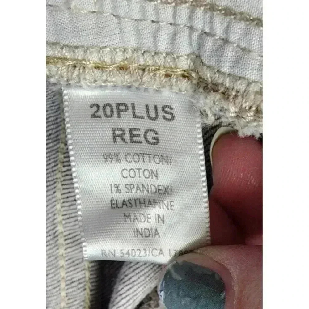 Old Navy Gray Denim Jeans Plus Size 20, Inseam 31" - Picture 5 of 6